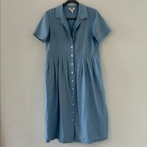 Talbots Denim Blue Midi Dress